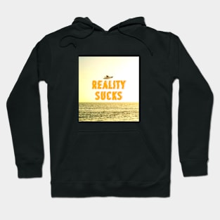 Reality sucks, retro vintage 1980 edition. Hoodie